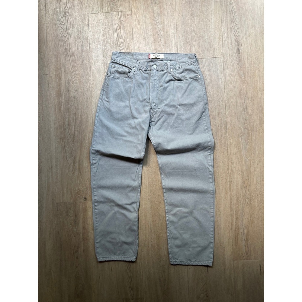 Levis 550 Relaxed Fit Jeans Mens 36x32 Grey Straight Leg Denim Pants 100% Cotton